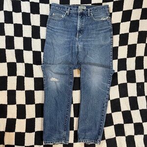 vintage guess straight leg jeans medium wash made in usa size 34